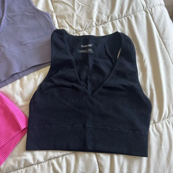 Garage black Cropped Tank - Picture 1 of 1